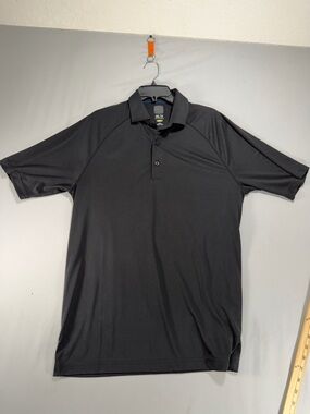 Men’s Greg Norman Play Dry ML75 Black Polo Shirt size Medium